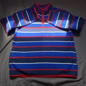 Crazy 8 multi striped colored boys plush jacket